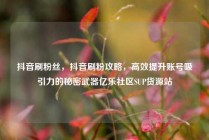 抖音刷粉丝，抖音刷粉攻略，高效提升账号吸引力的秘密武器亿乐社区SUP货源站